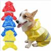 pet dog wear yellow zip up raincoat buttons pockets rain custom